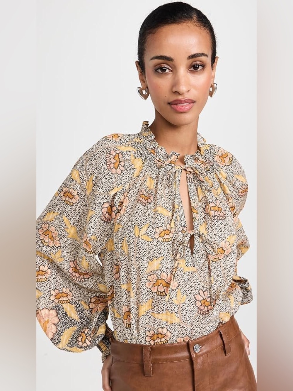 ULLA JOHNSON Kaitlyn Blouse in Chrysanthemum Print LIKE NEW